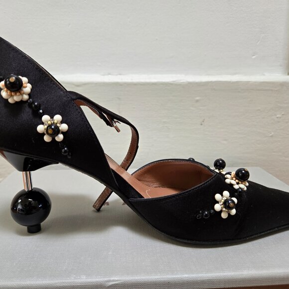 Marni Scarpa Orb Floral Mary Jane Heels â Size 39 â With Box & Accessories - Picture 5 of 9